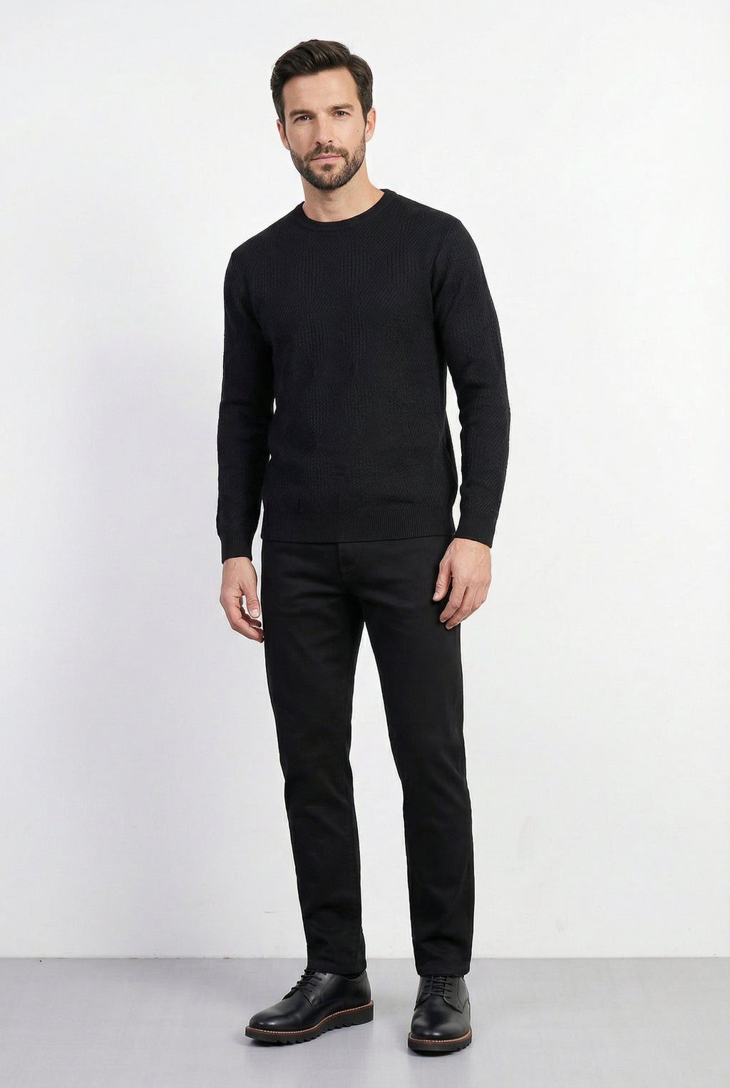 Blusa masculina trabalhada gola redonda 90216