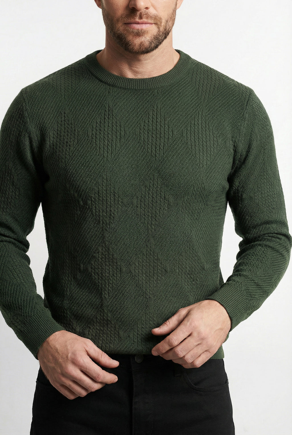 Blusa masculina trabalhada gola redonda 90216