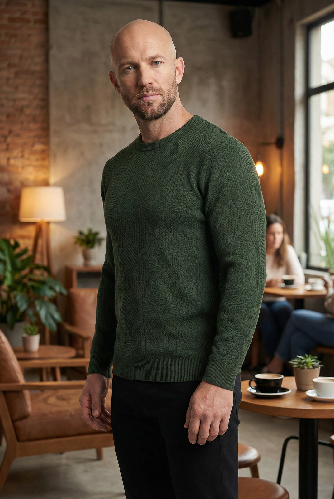 Blusa masculina trabalhada gola redonda 90216