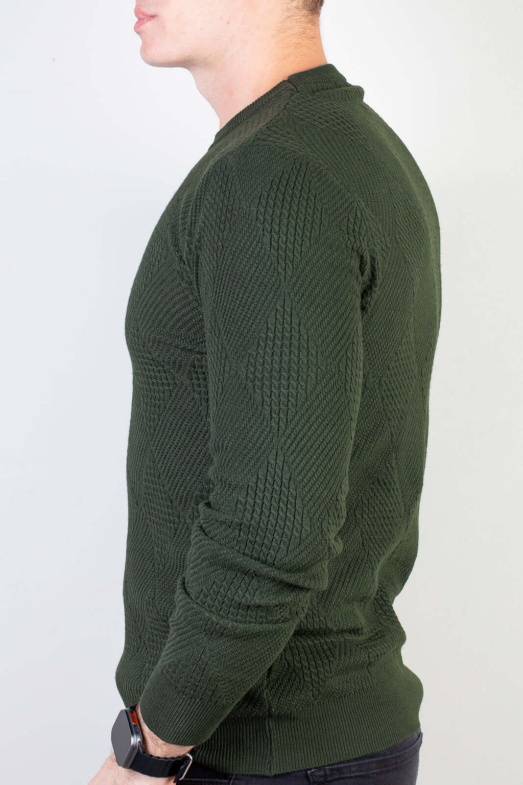 Blusa masculina trabalhada gola redonda 90216 - Enluaze