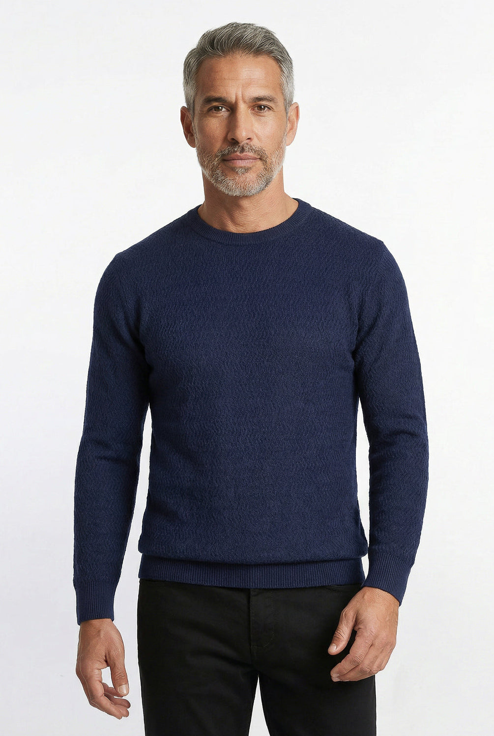 Blusa suéter masculina gola redonda 90217