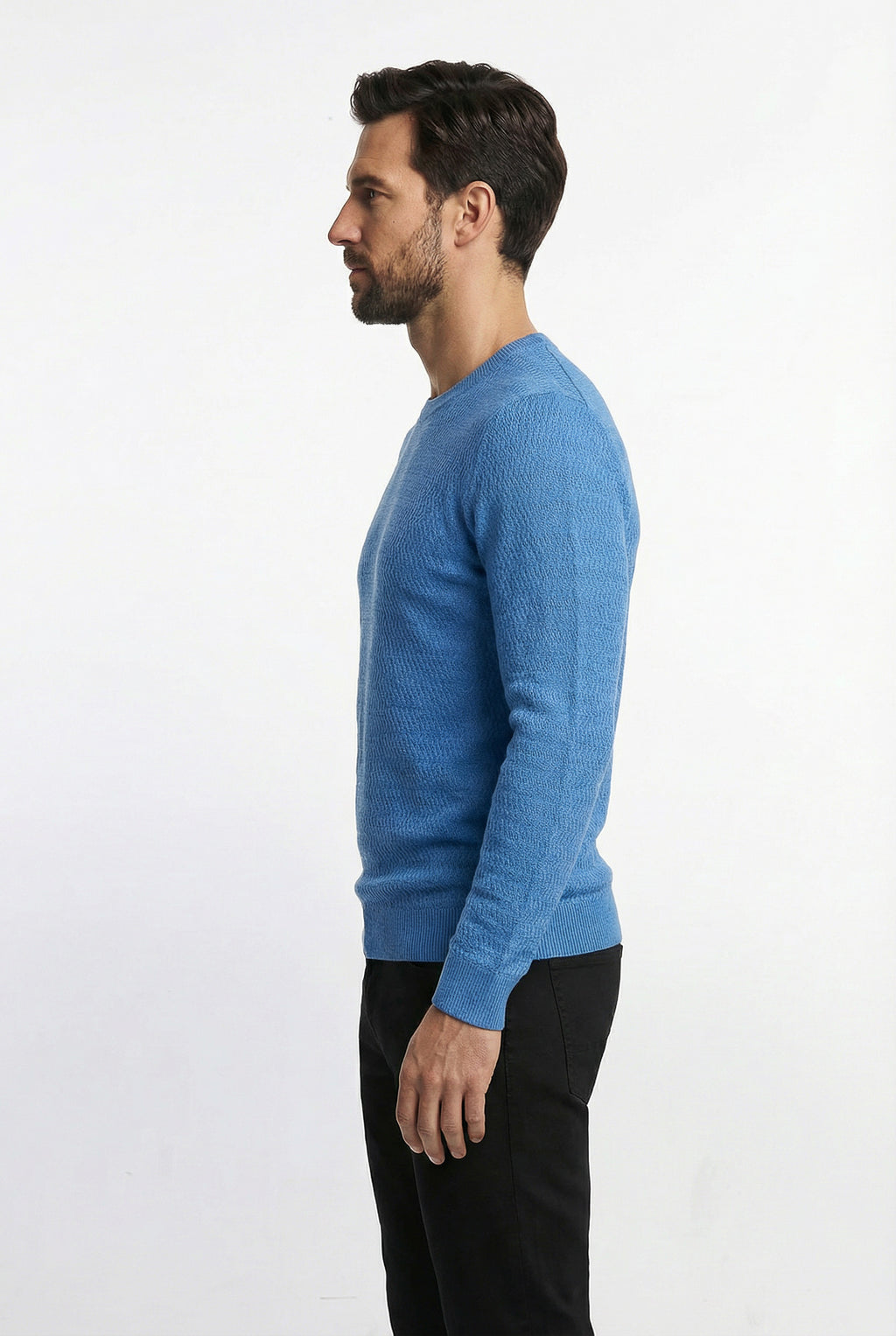 Blusa suéter masculina gola redonda 90217