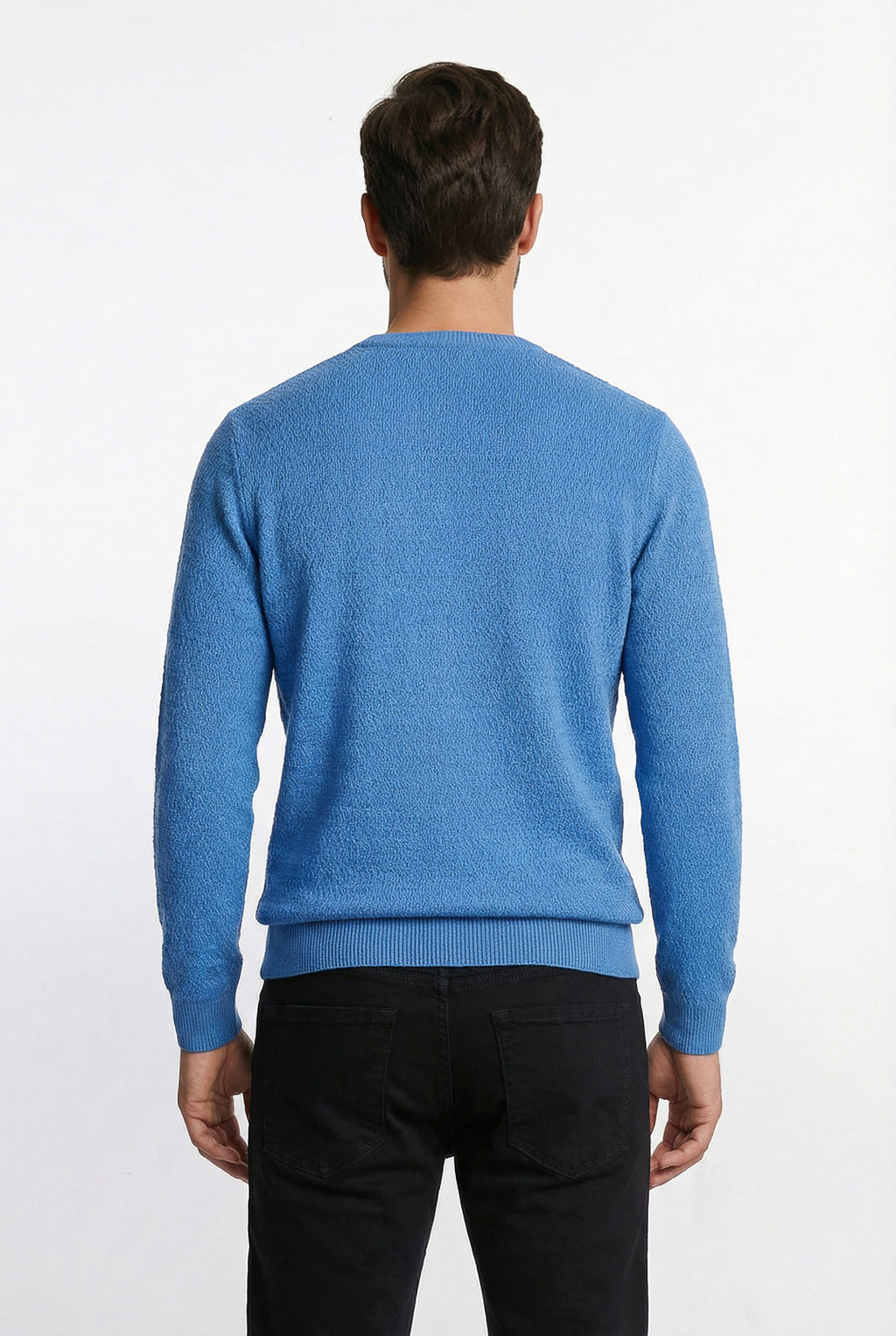 Blusa suéter masculina gola redonda 90217