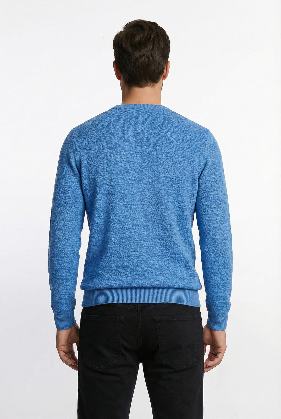 Blusa suéter masculina gola redonda 90217