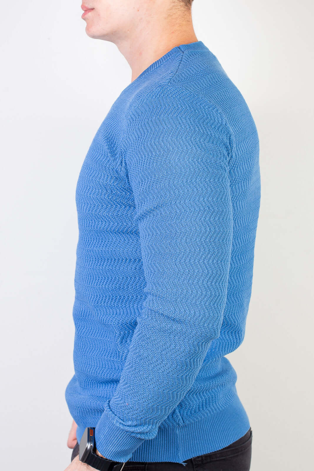 Blusa suéter masculina gola redonda 90217 - Enluaze