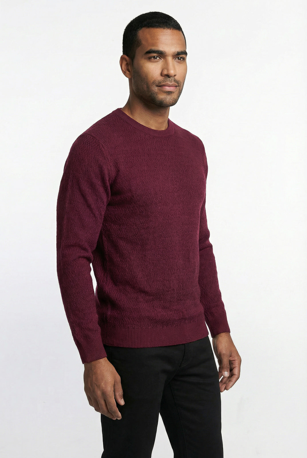 Blusa suéter masculina gola redonda 90217