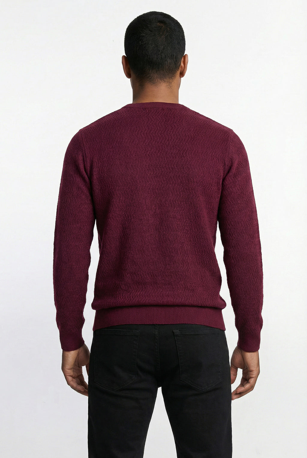 Blusa suéter masculina gola redonda 90217