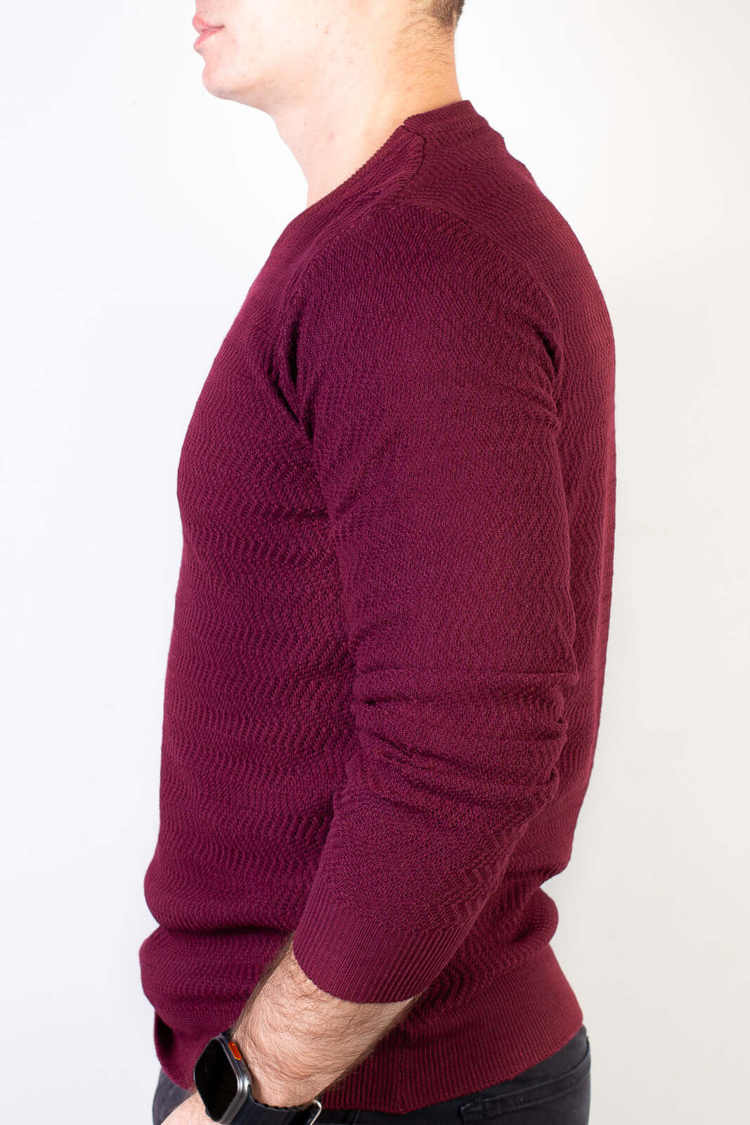 Blusa suéter masculina gola redonda 90217 - Enluaze