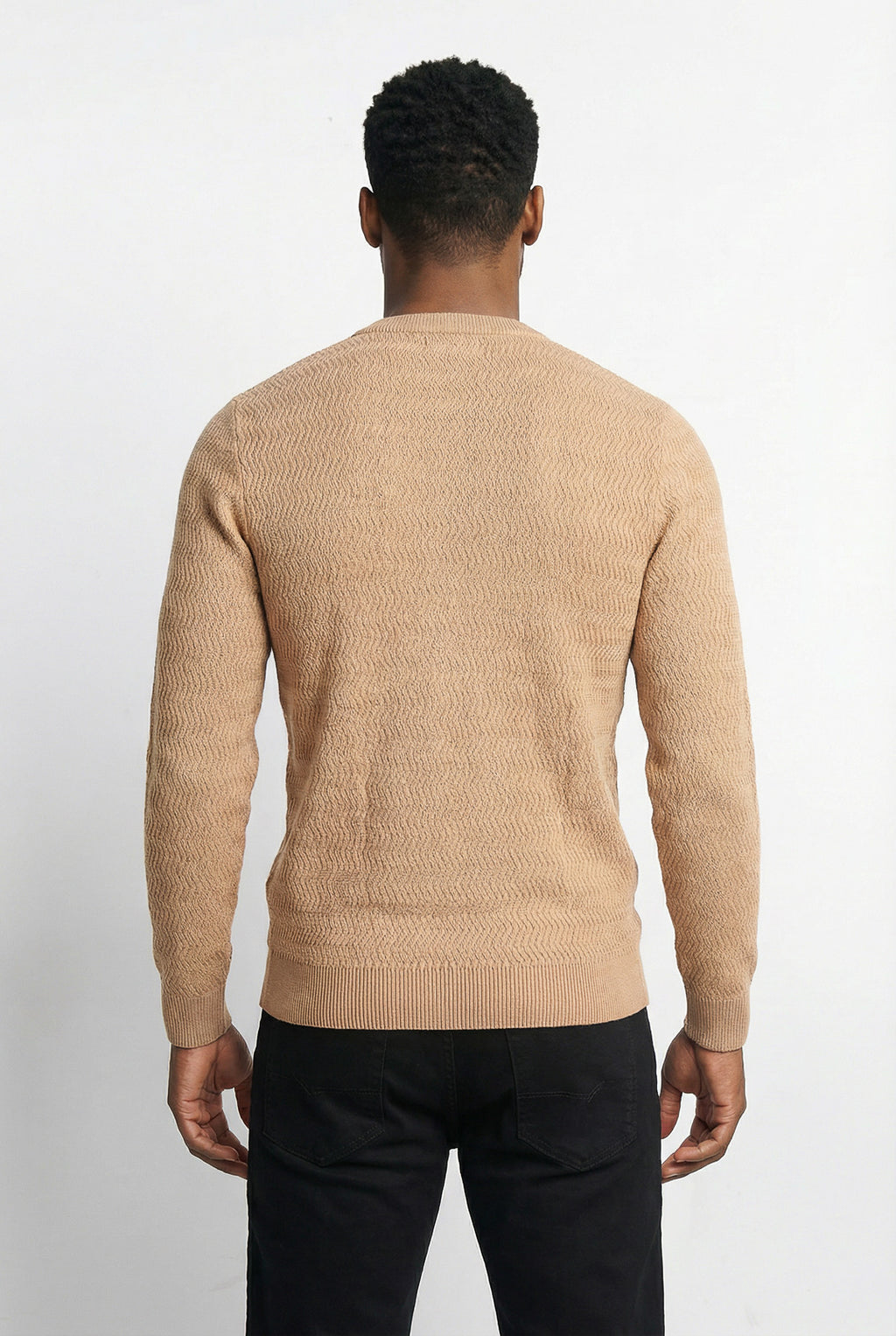 Blusa suéter masculina gola redonda 90217