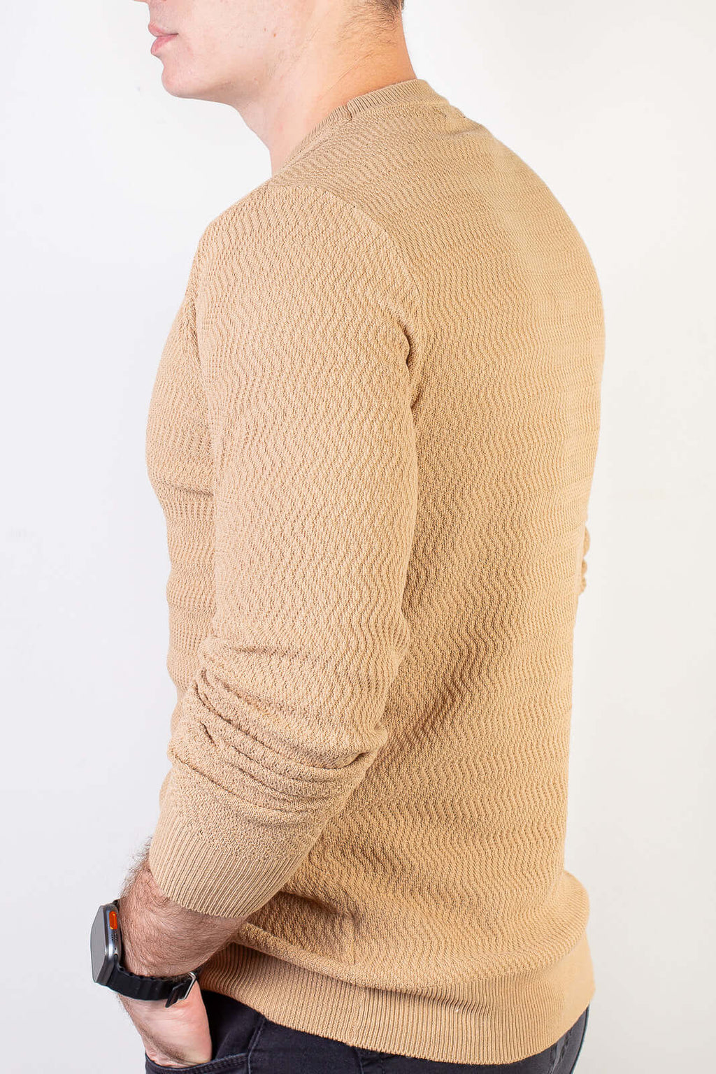 Blusa suéter masculina gola redonda 90217 - Enluaze