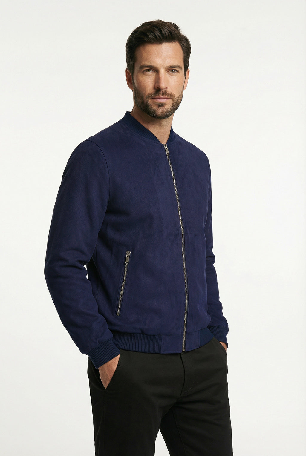 Jaqueta suede básica masculina 91388