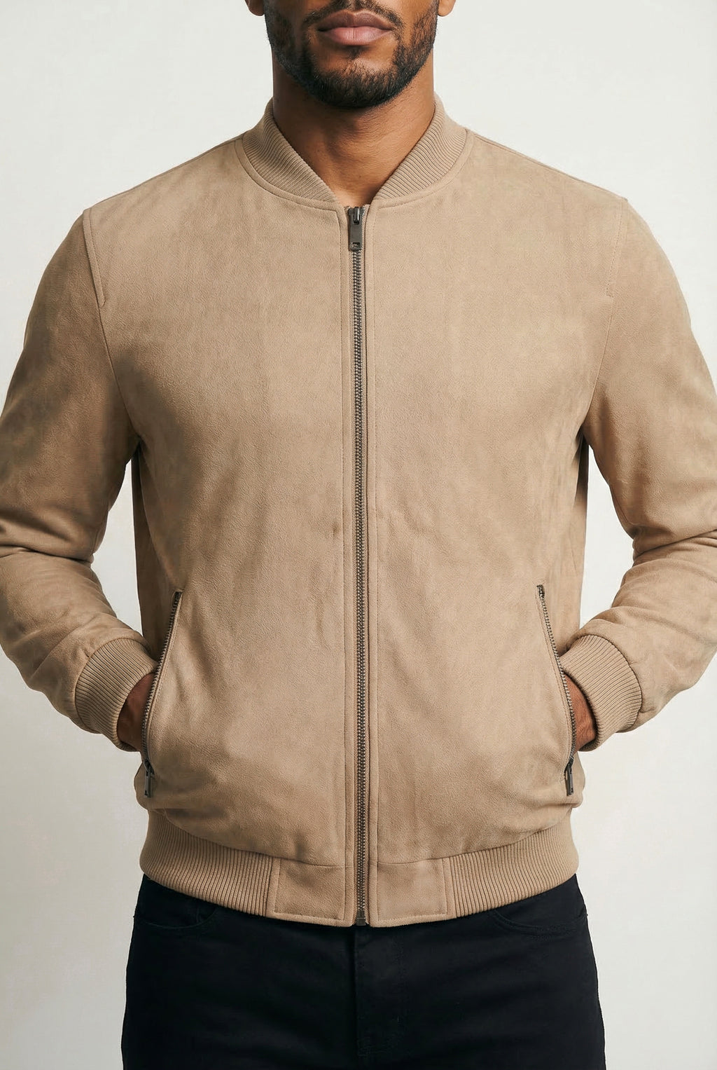 Jaqueta suede básica masculina 91388