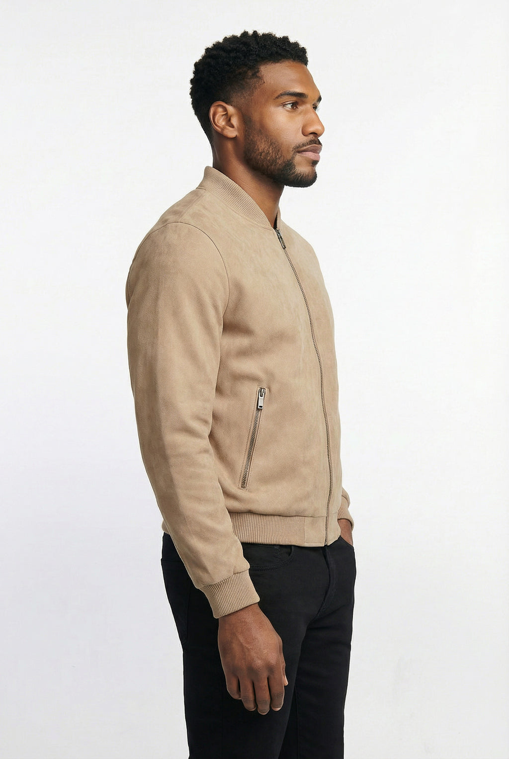 Jaqueta suede básica masculina 91388