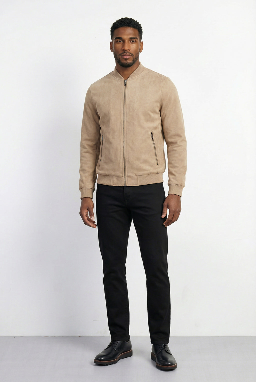 Jaqueta suede básica masculina 91388