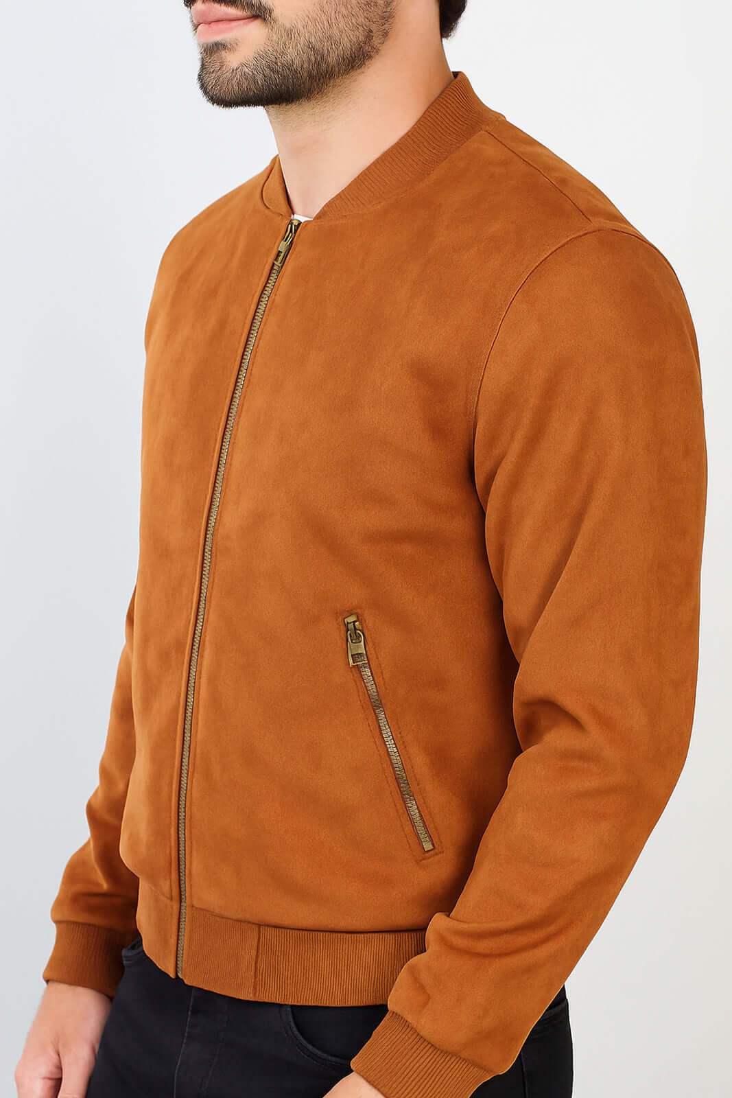 Jaqueta suede básica masculina 91388 - Enluaze