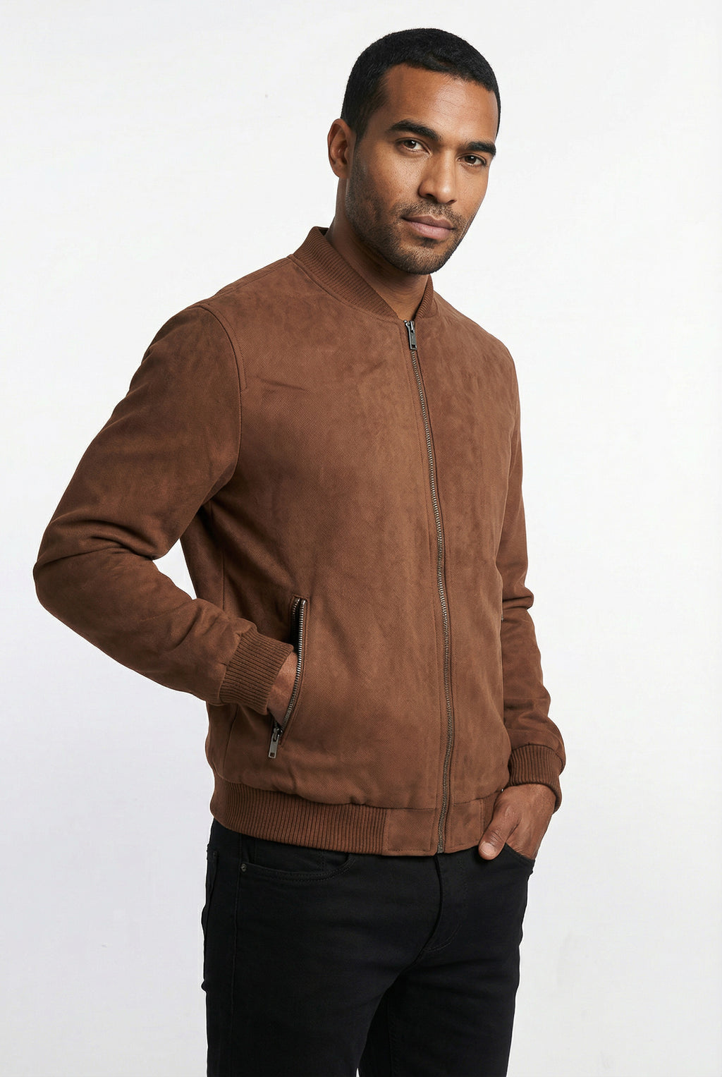 Jaqueta suede básica masculina 91388