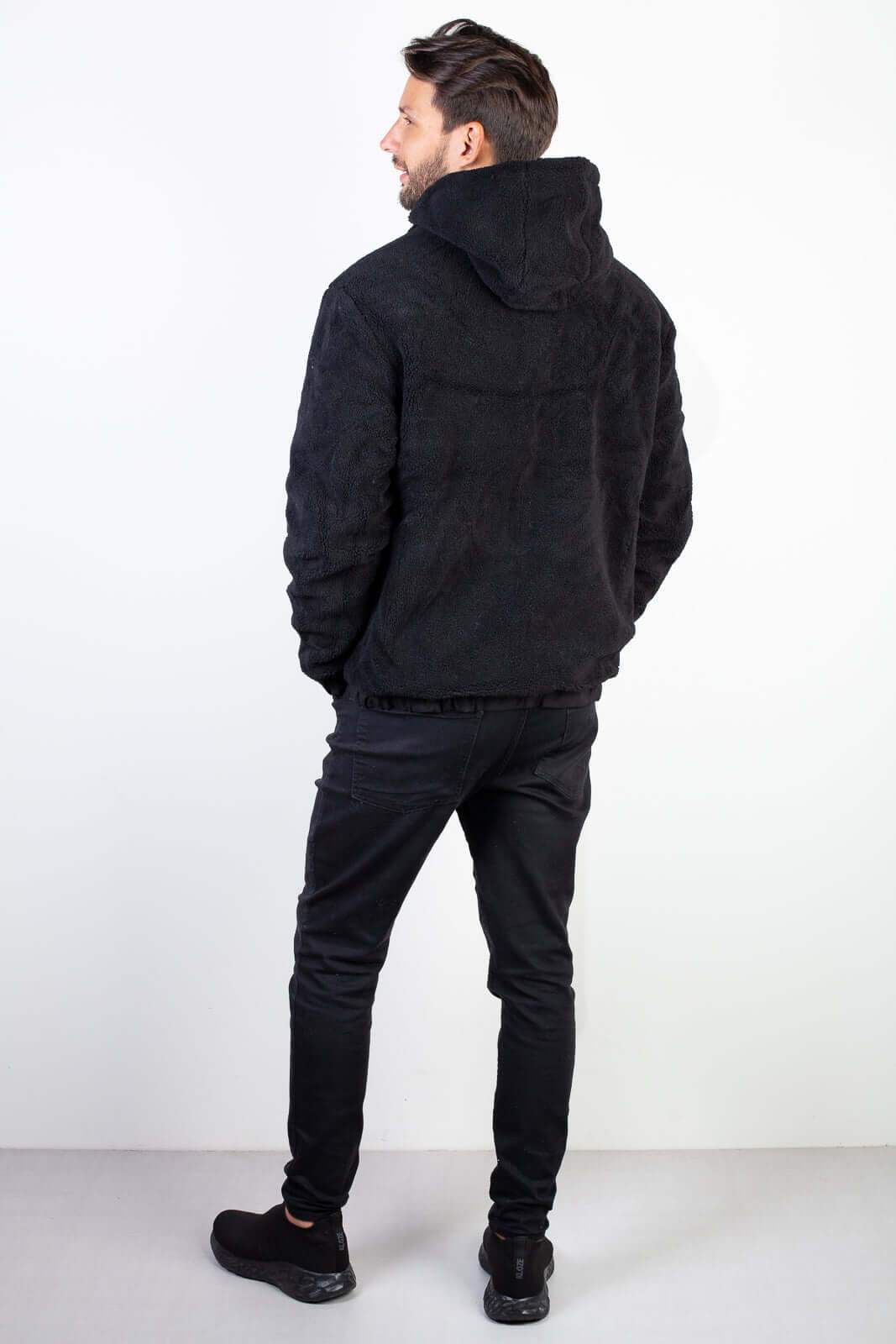 Jaqueta masculina reversível forrada 94196 - Enluaze