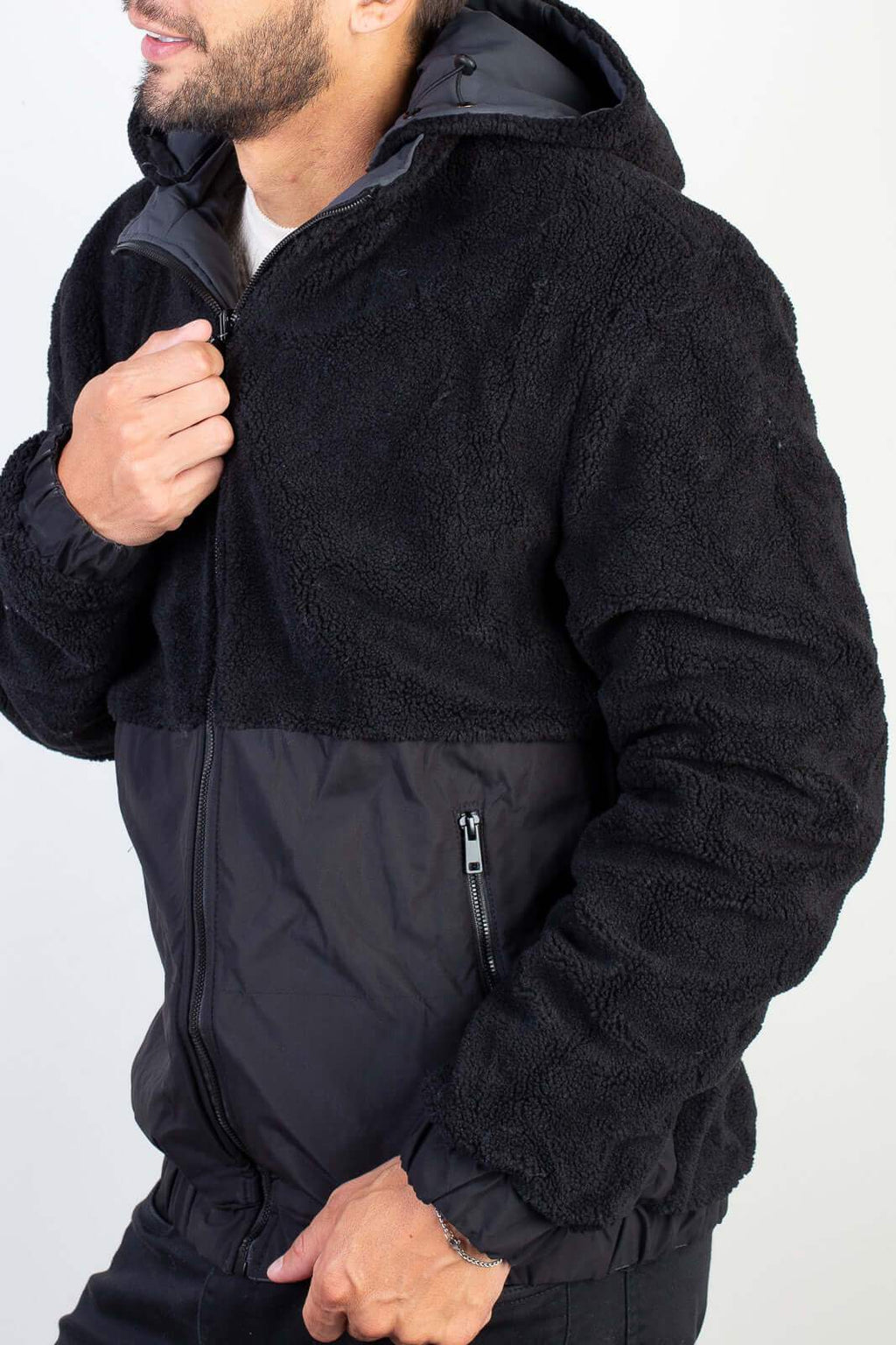 Jaqueta masculina reversível forrada 94196 - Enluaze