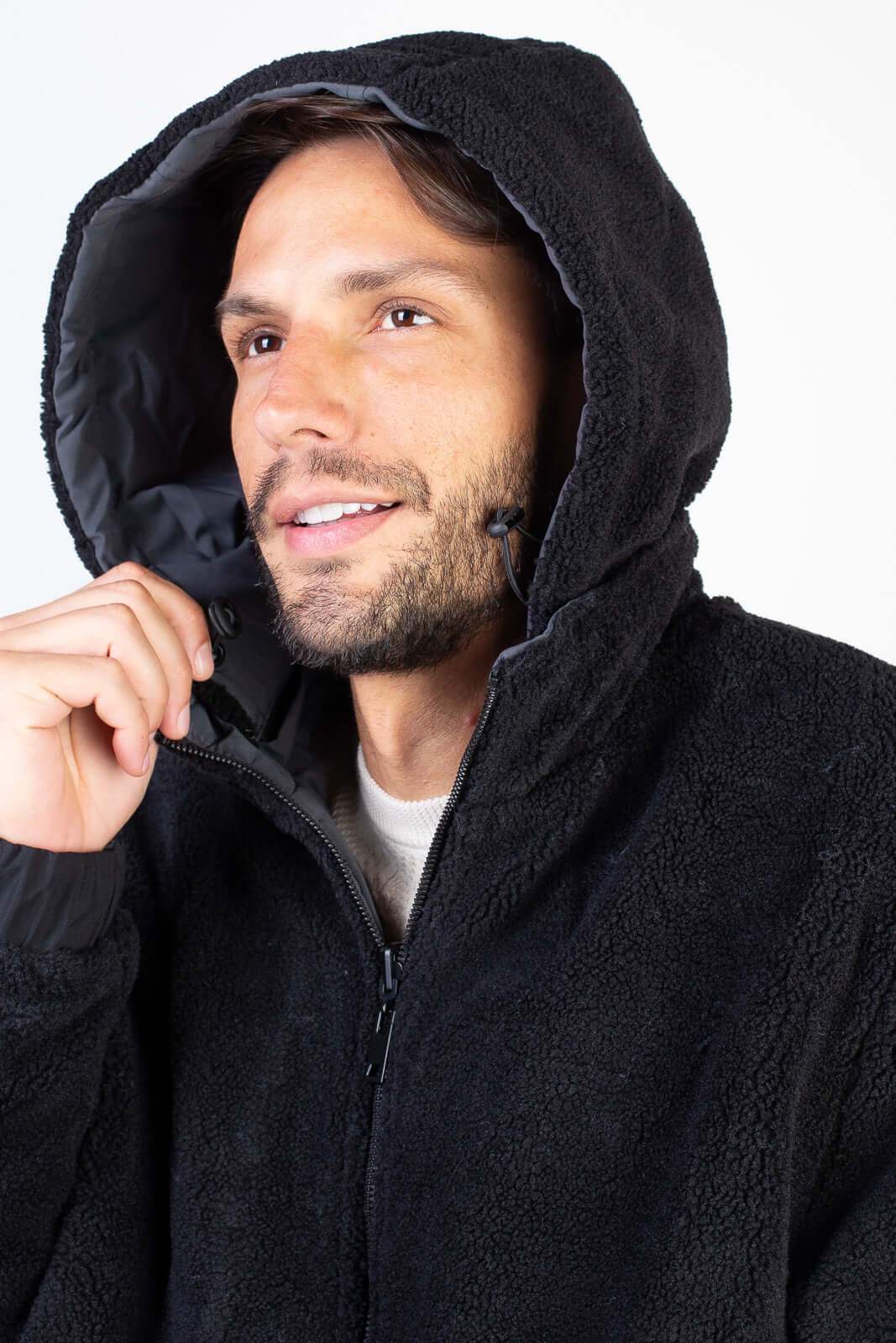 Jaqueta masculina reversível forrada 94196 - Enluaze