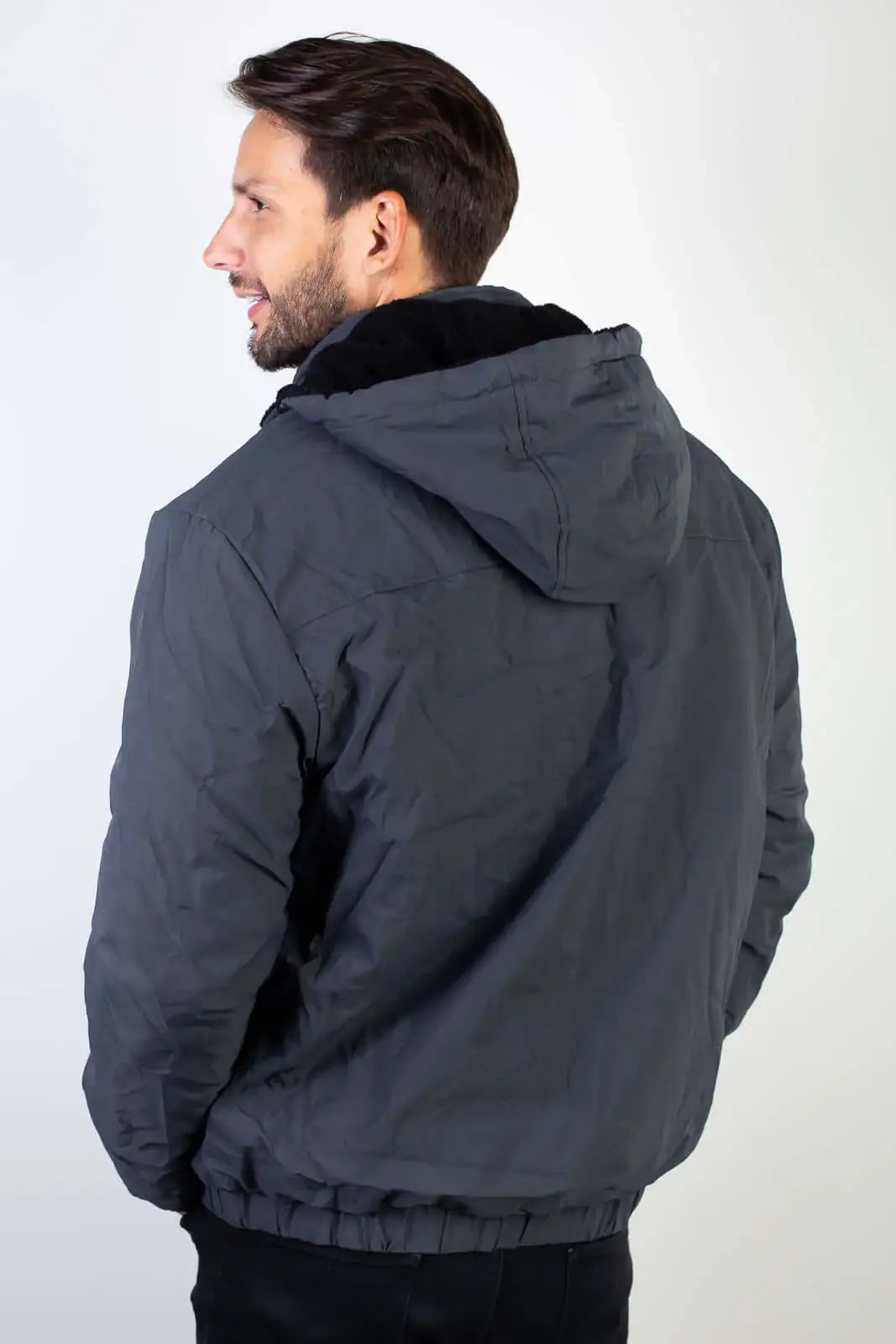 Jaqueta masculina reversível forrada 94196 - Enluaze