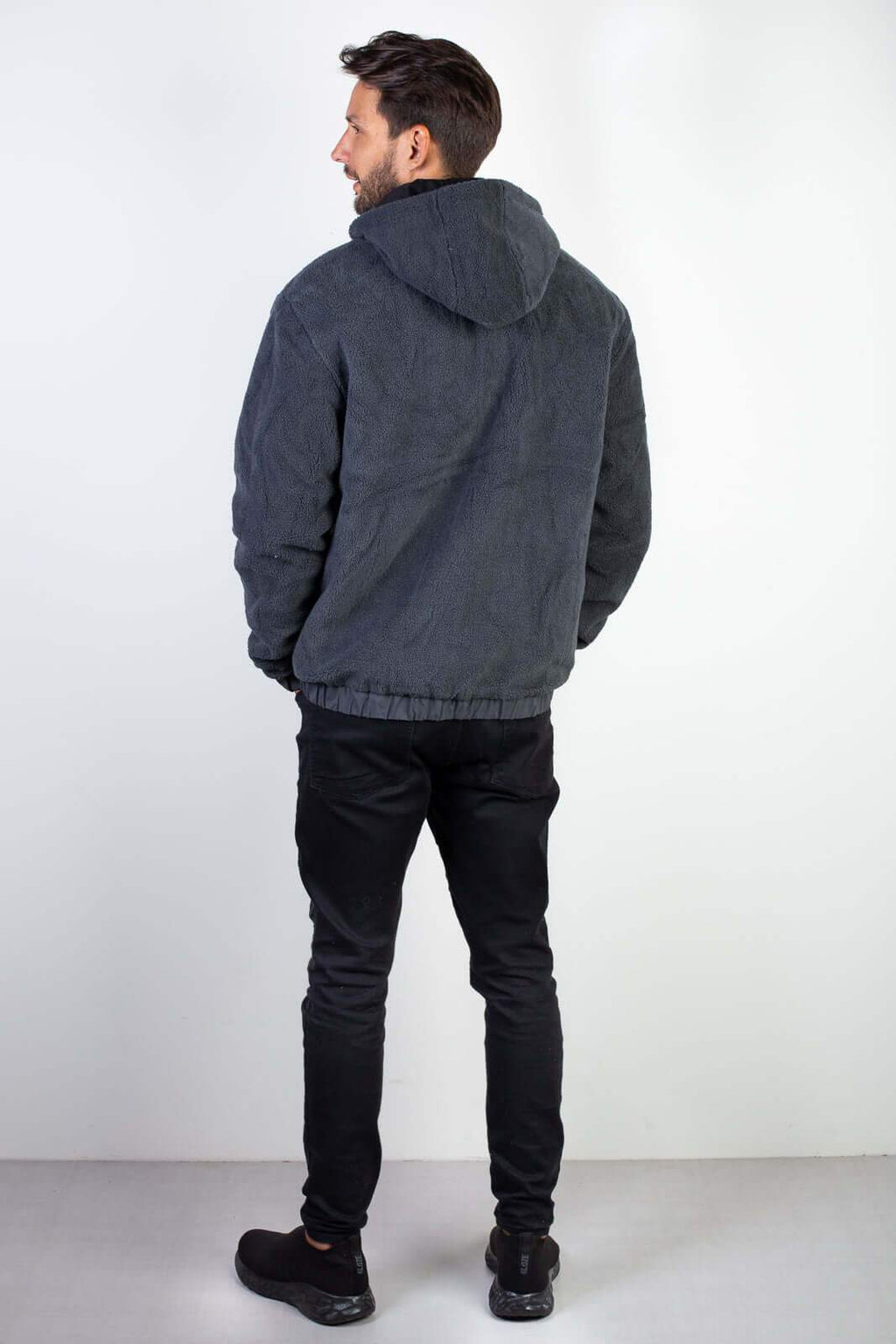 Jaqueta masculina reversível forrada 94196 - Enluaze