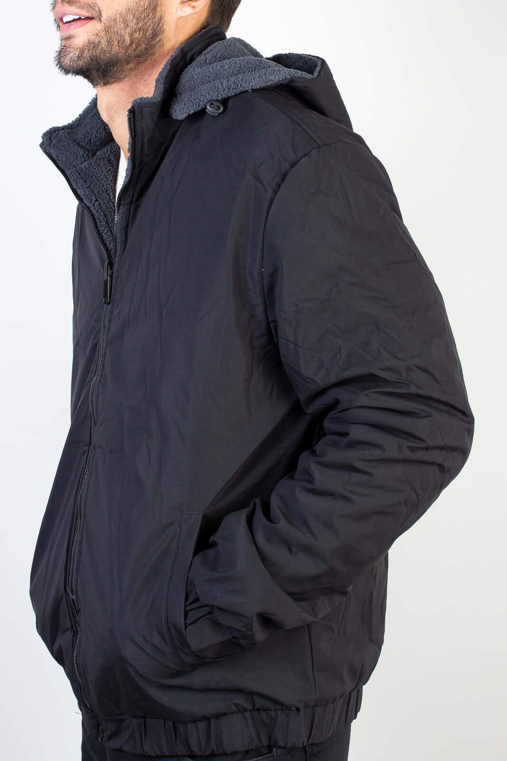 Jaqueta masculina reversível forrada 94196 - Enluaze
