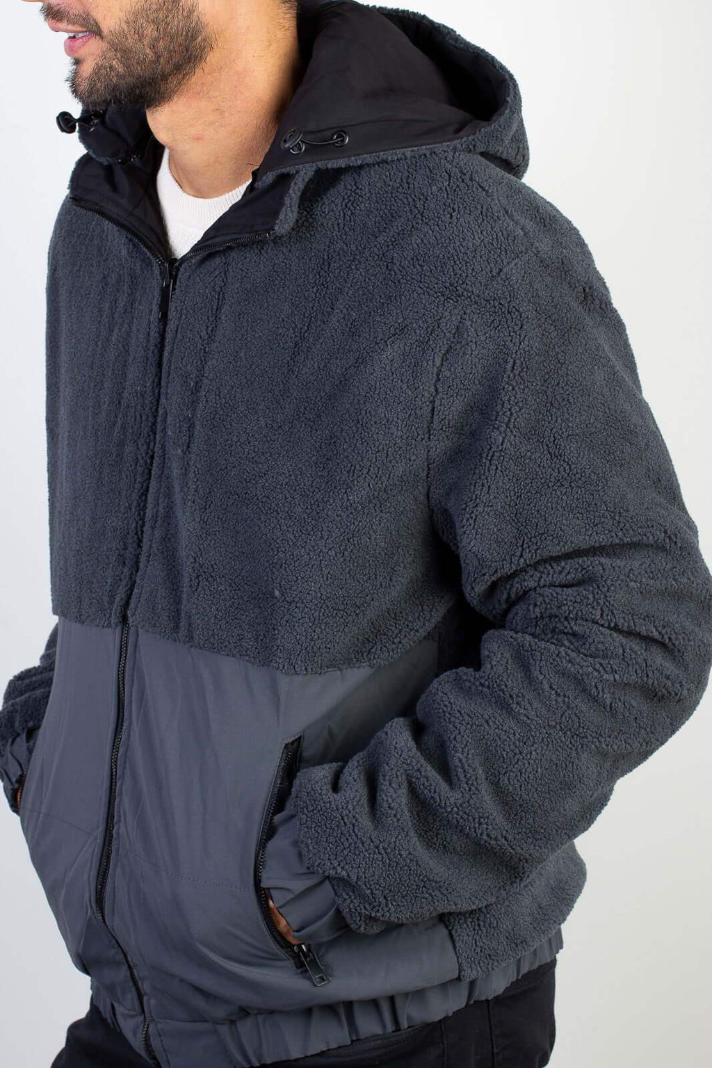 Jaqueta masculina reversível forrada 94196 - Enluaze