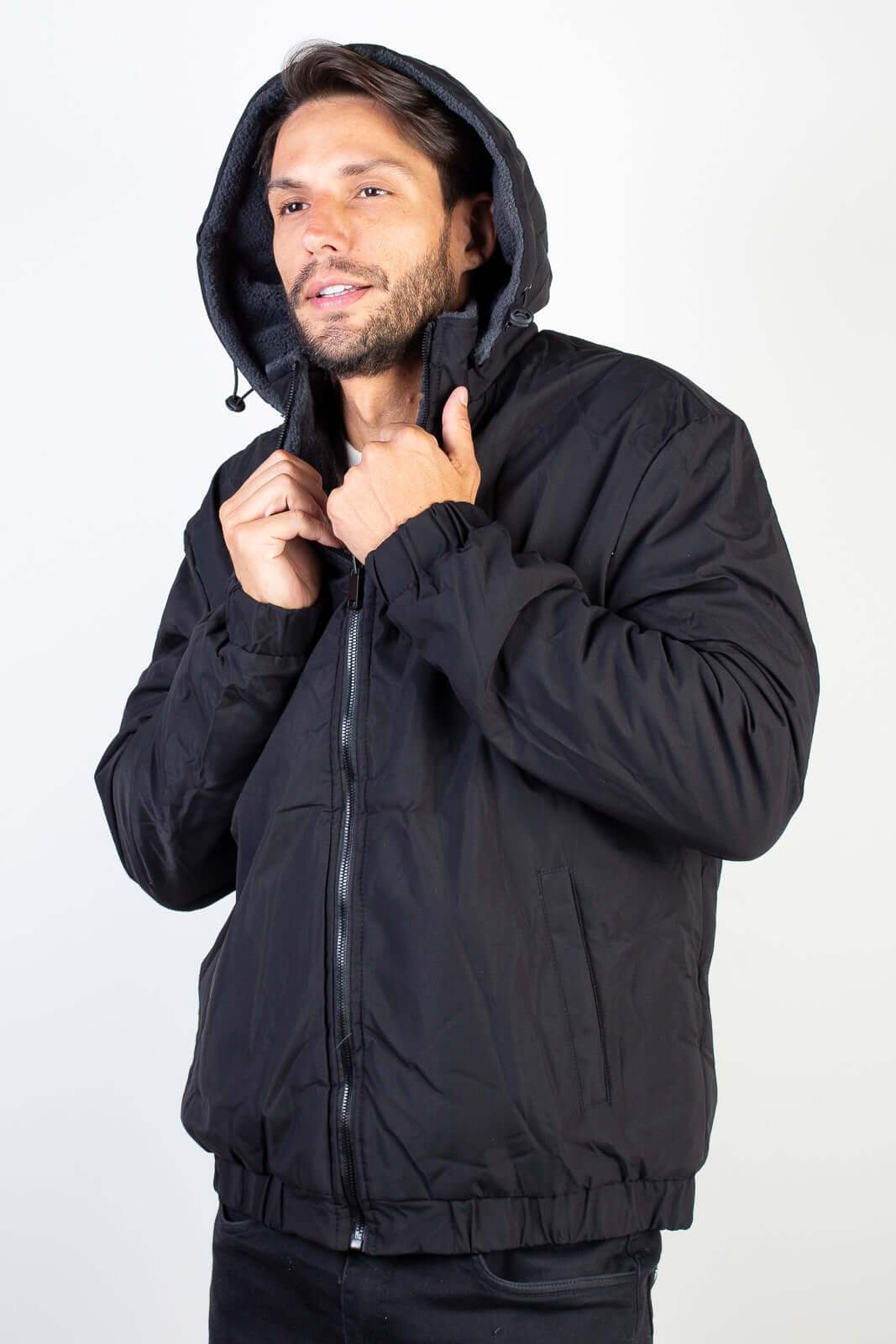 Jaqueta masculina reversível forrada 94196 - Enluaze