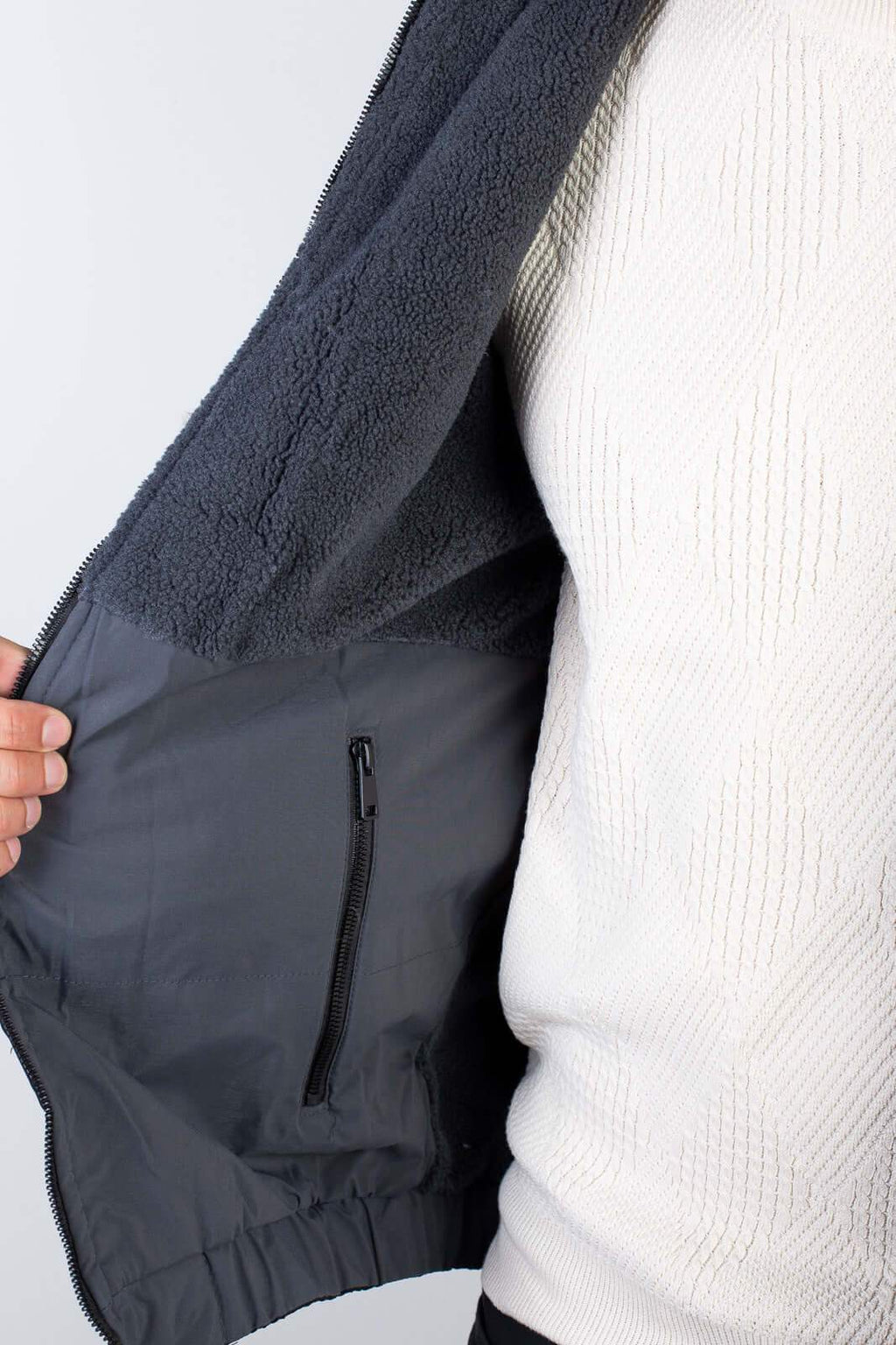 Jaqueta masculina reversível forrada 94196 - Enluaze