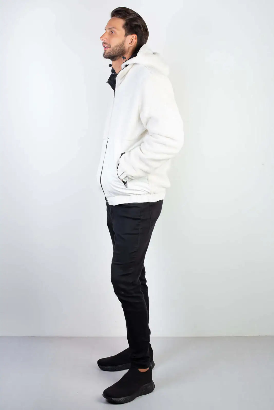 Jaqueta masculina reversível forrada 94196 - Enluaze