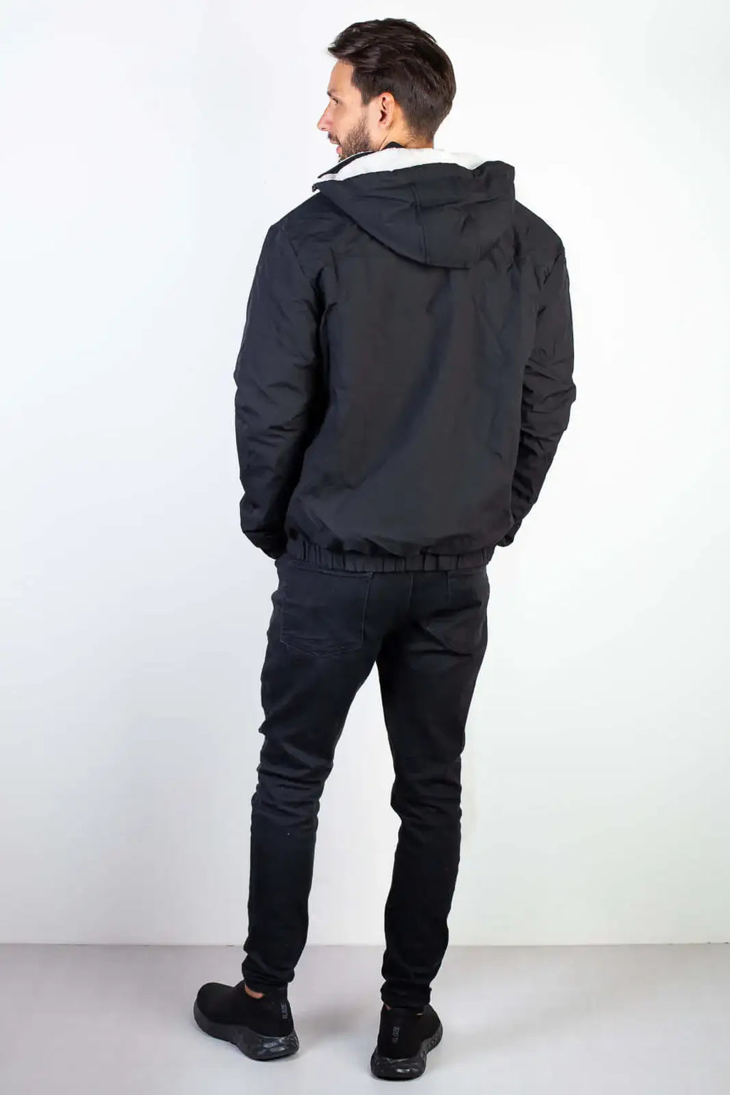 Jaqueta masculina reversível forrada 94196 - Enluaze