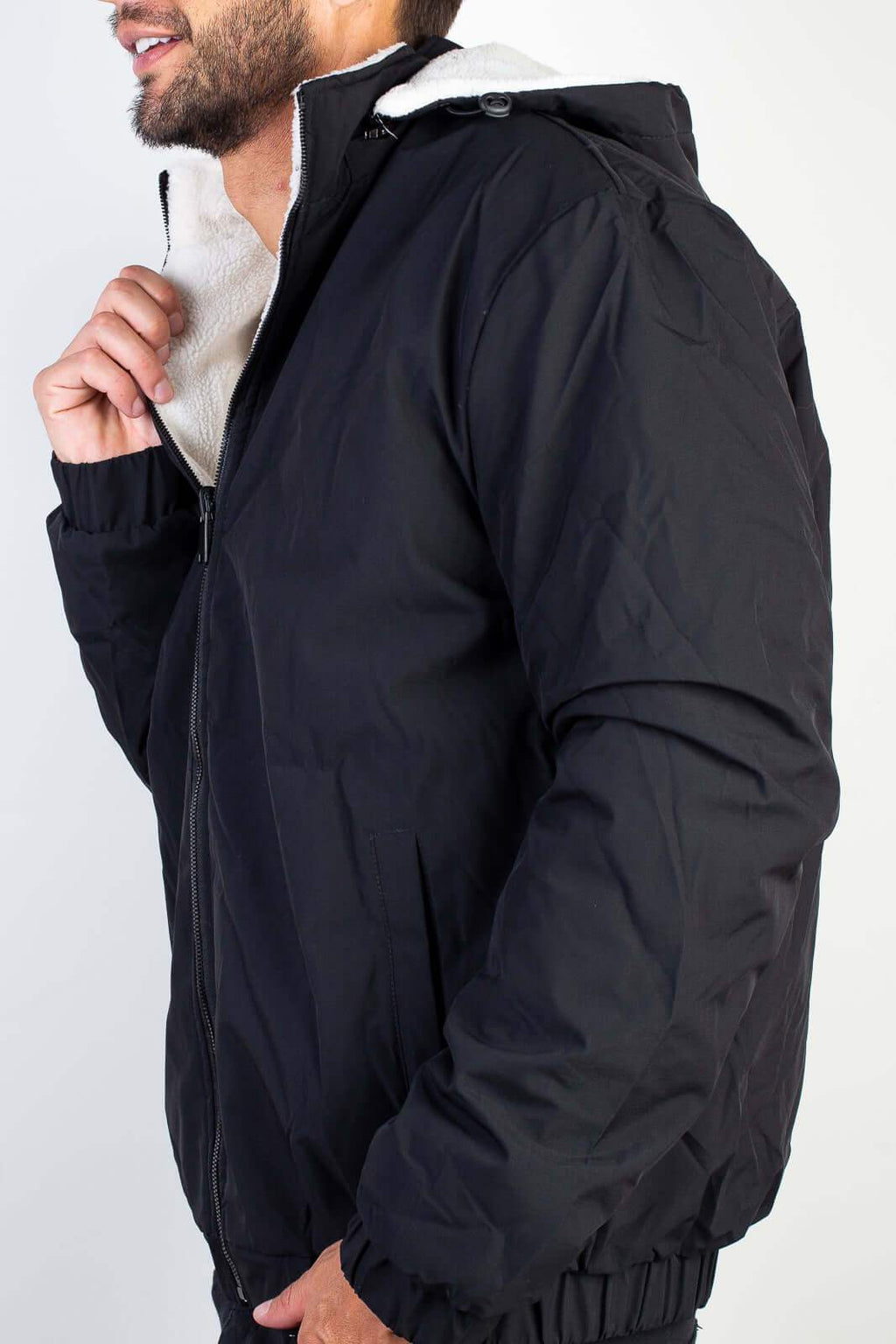 Jaqueta masculina reversível forrada 94196 - Enluaze