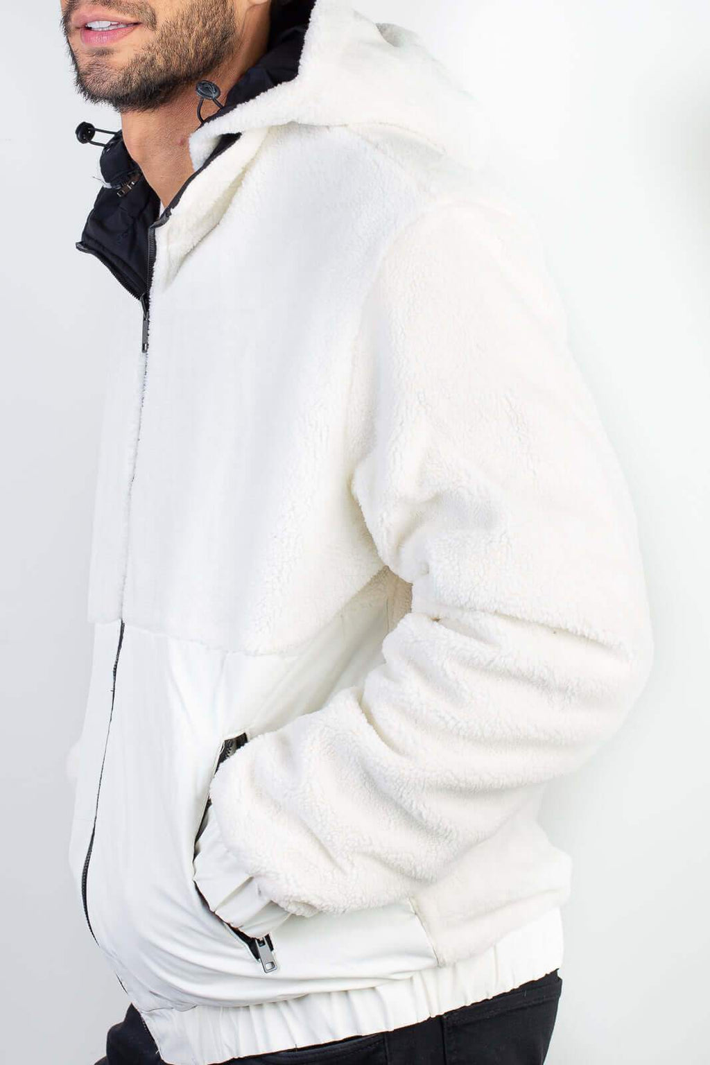 Jaqueta masculina reversível forrada 94196 - Enluaze