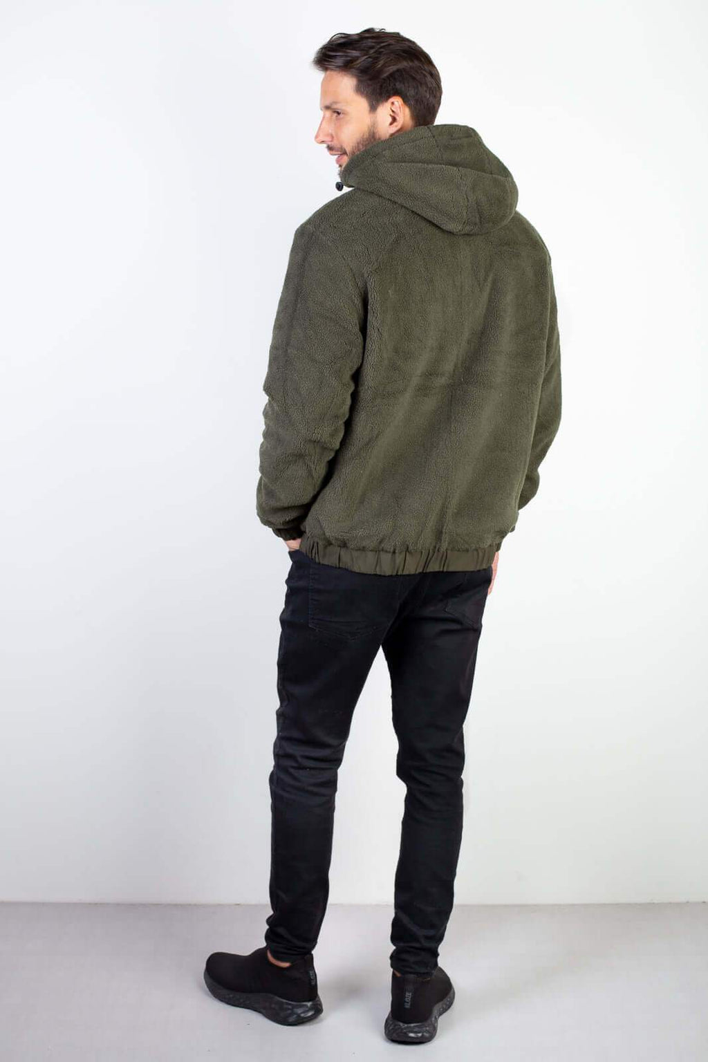 Jaqueta masculina reversível forrada 94196 - Enluaze