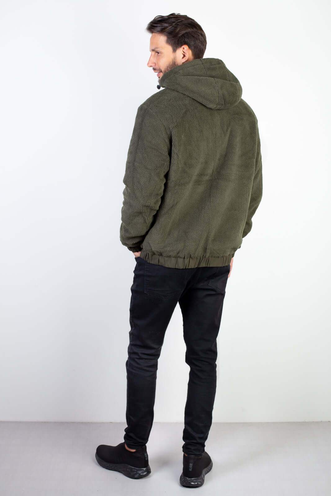 Jaqueta masculina reversível forrada 94196 - Enluaze