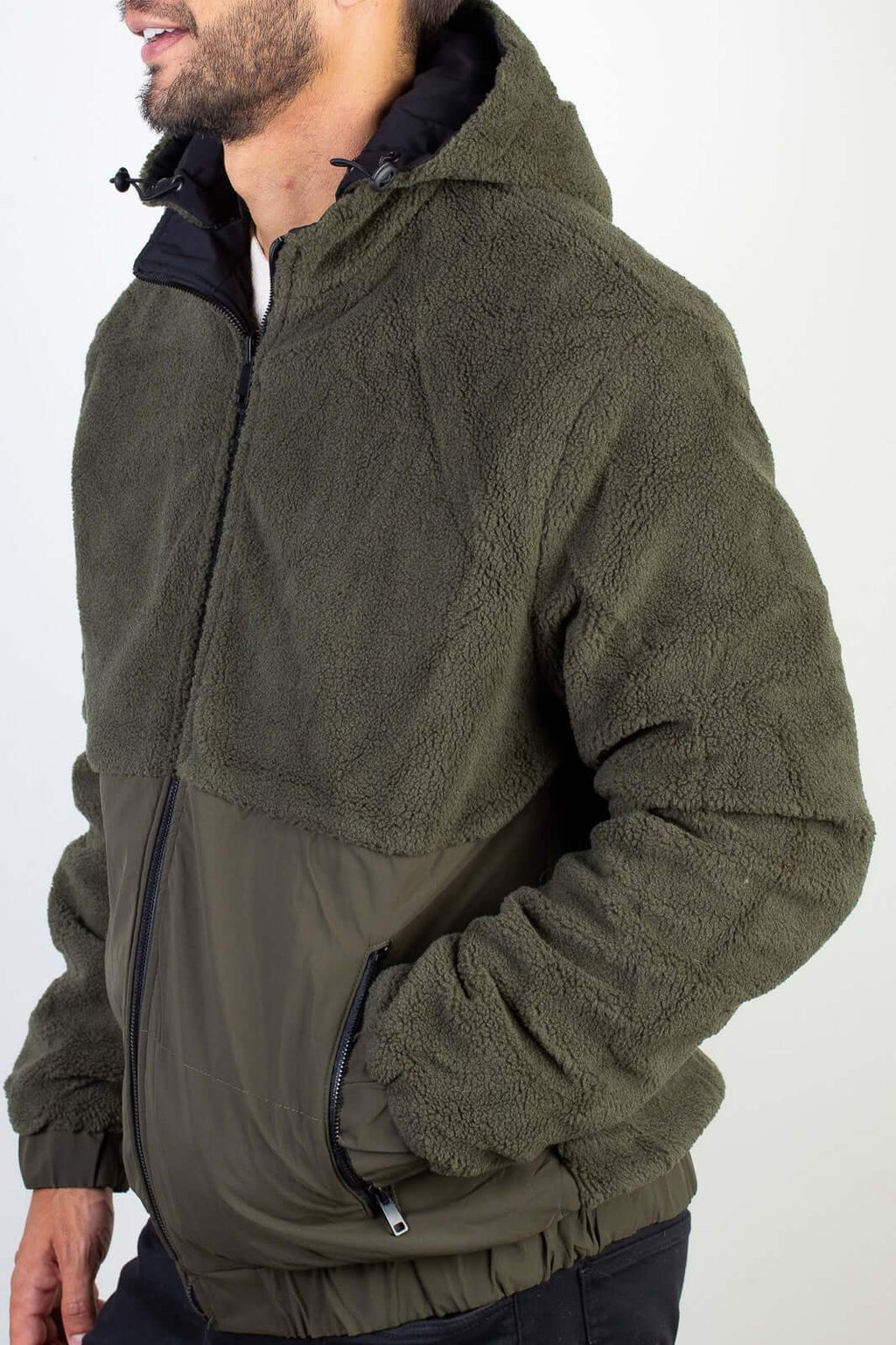 Jaqueta masculina reversível forrada 94196 - Enluaze