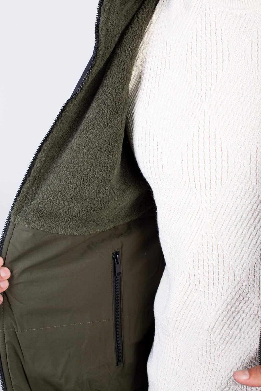 Jaqueta masculina reversível forrada 94196 - Enluaze