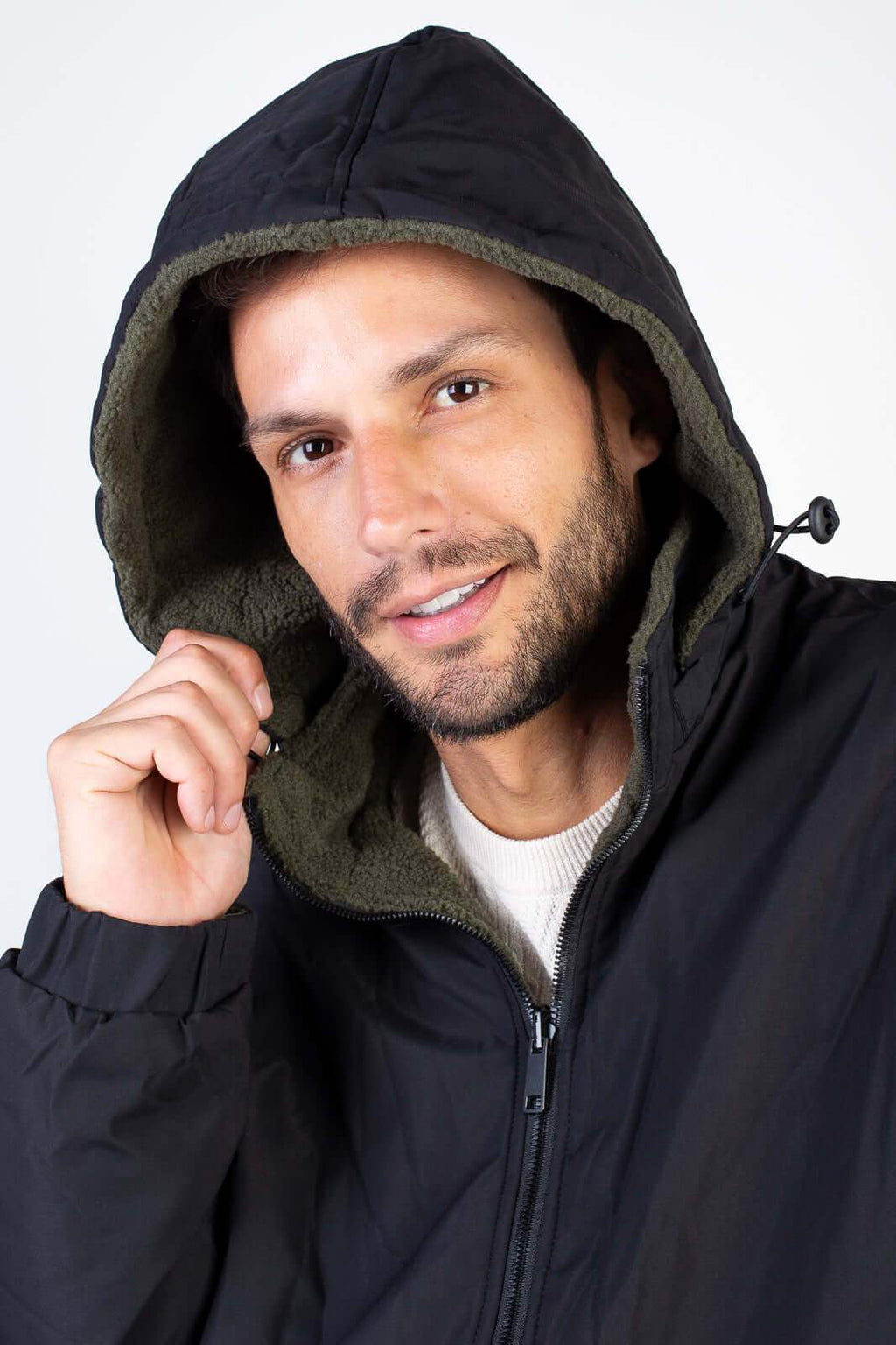 Jaqueta masculina reversível forrada 94196 - Enluaze