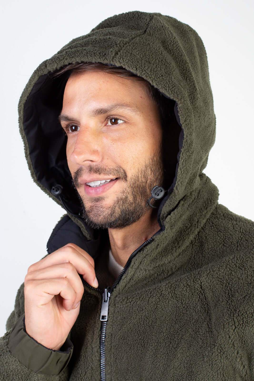 Jaqueta masculina reversível forrada 94196 - Enluaze