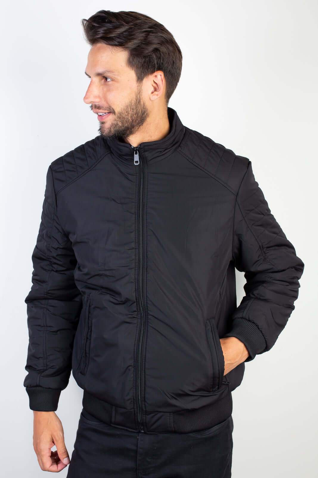 Jaqueta masculina de nylon impermeável 94267 - Enluaze