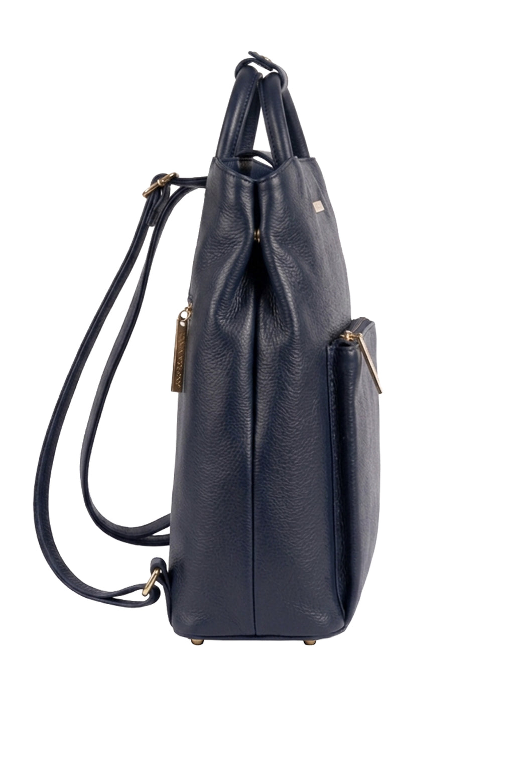 Mochila slim couro liso Lavínia