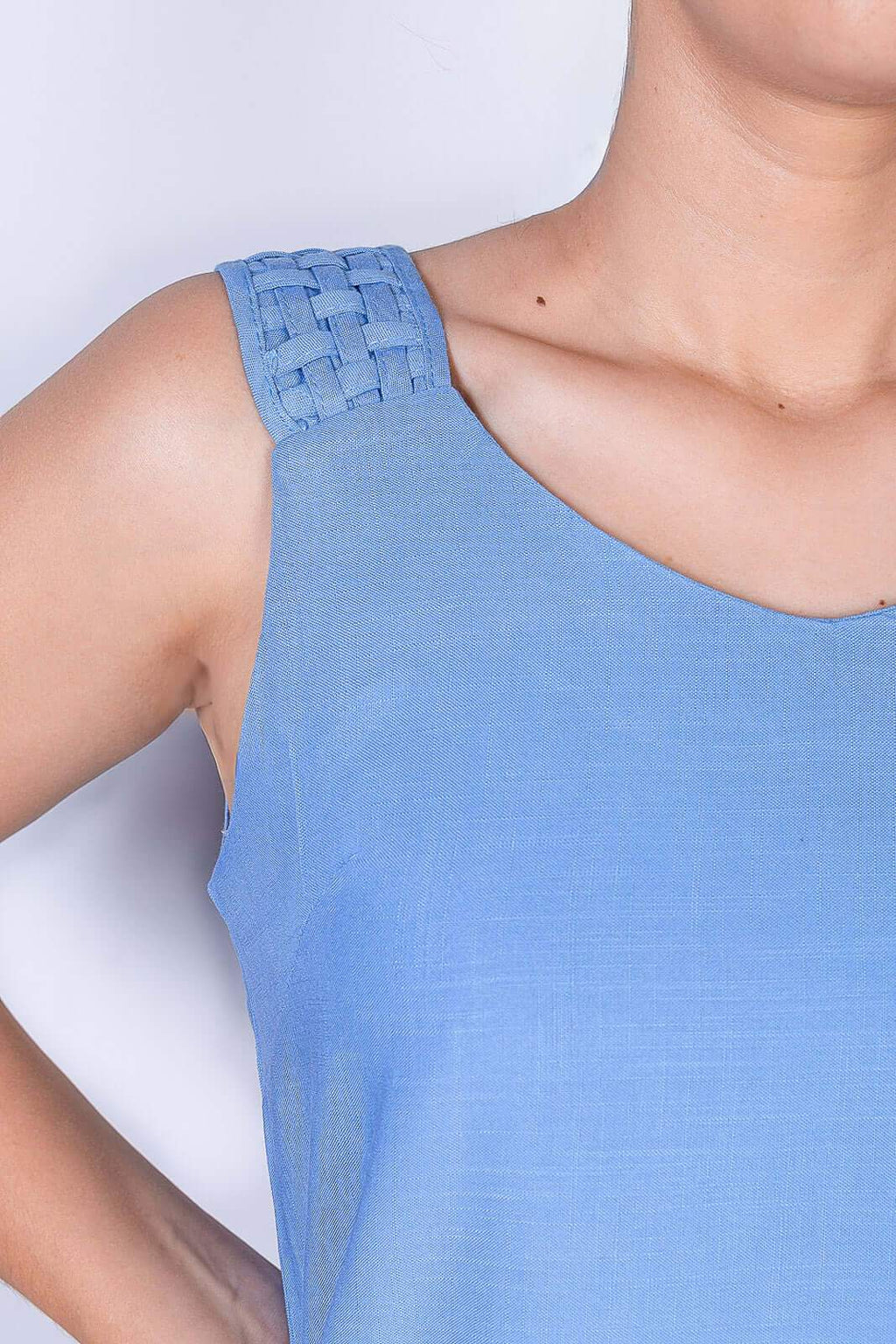 Regata feminina viscose com detalhe na alça 51636 - Enluaze