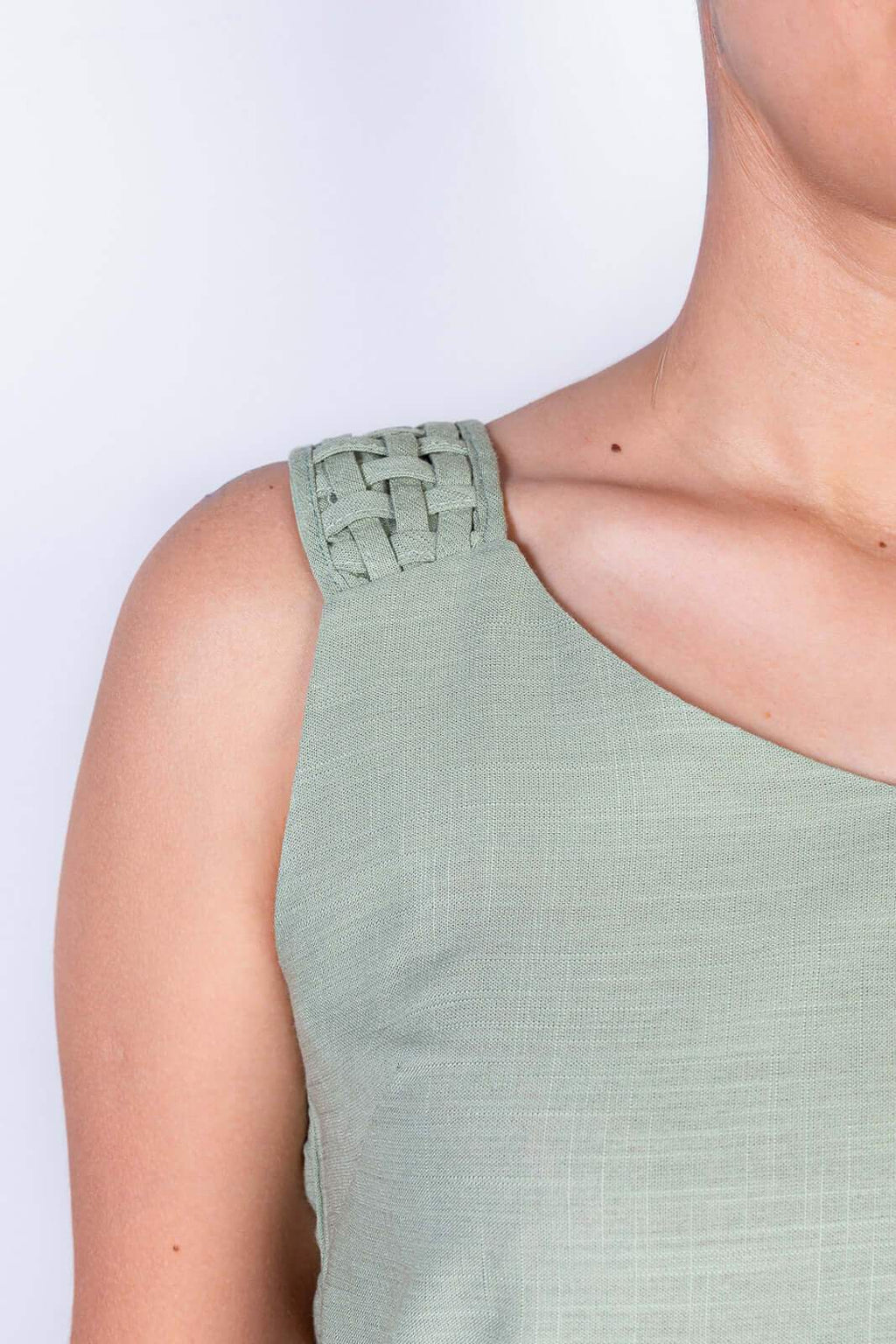 Regata feminina viscose com detalhe na alça 51636 - Enluaze