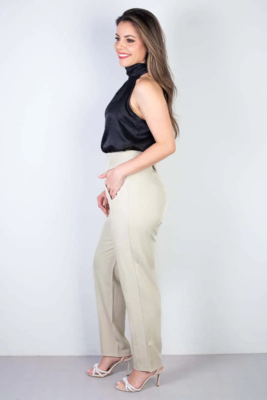 Calça feminina alfaiataria skinny 51985 - Enluaze