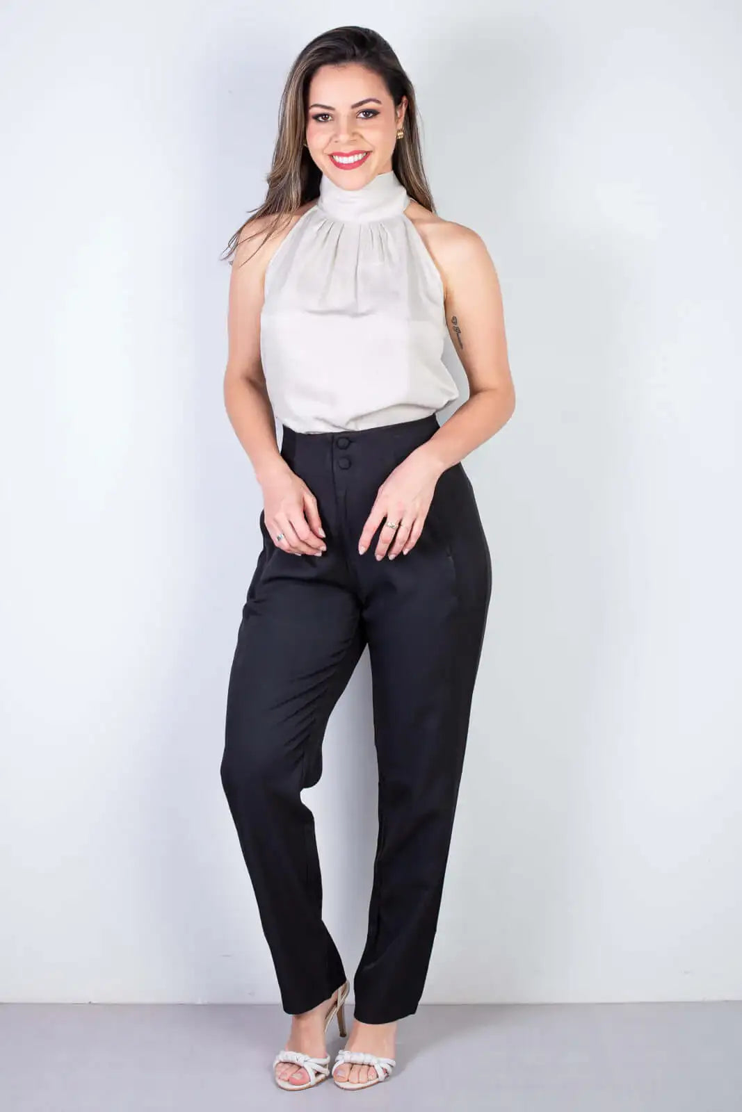 Calça feminina alfaiataria skinny 51985 - Enluaze