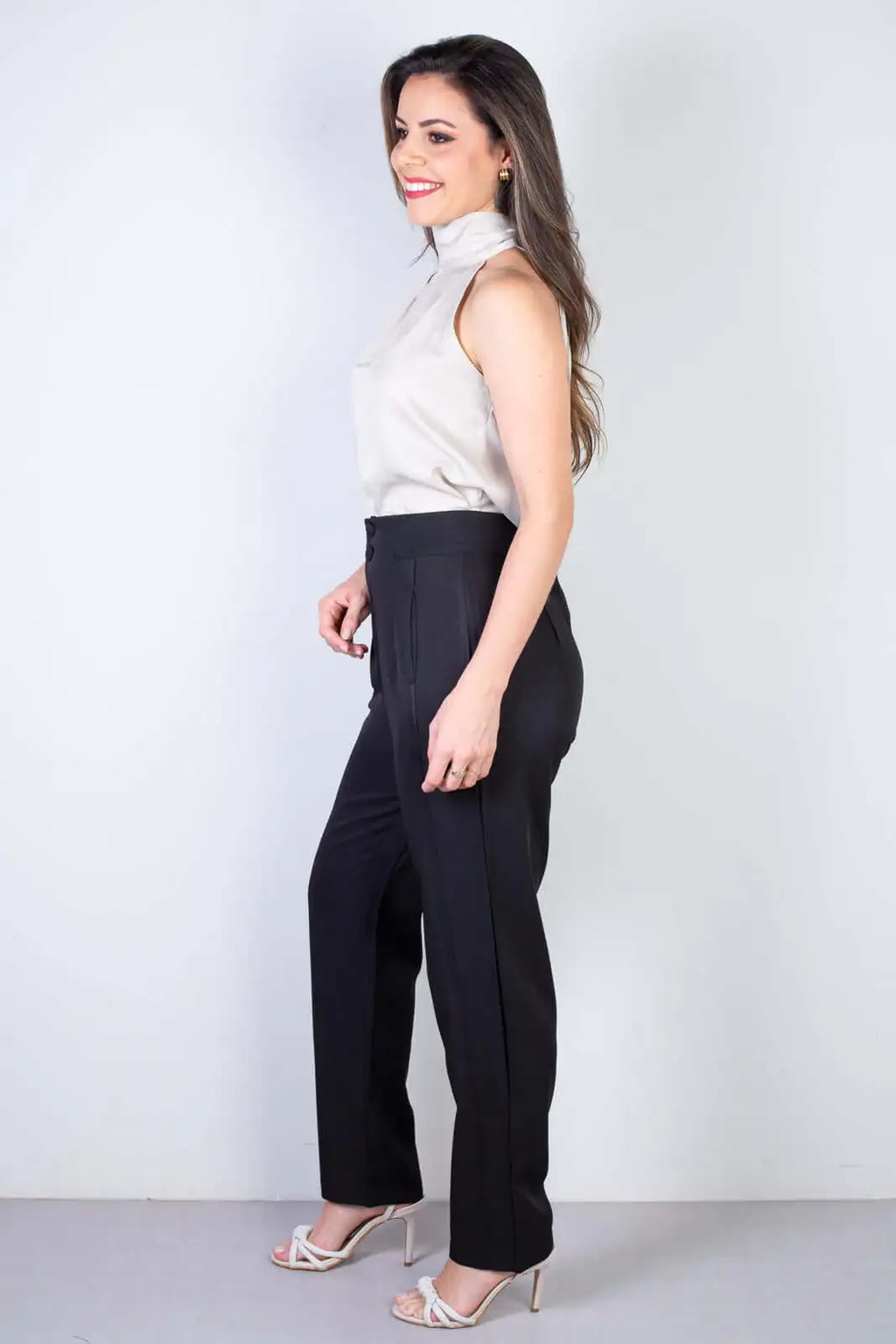 Calça feminina alfaiataria skinny 51985 - Enluaze