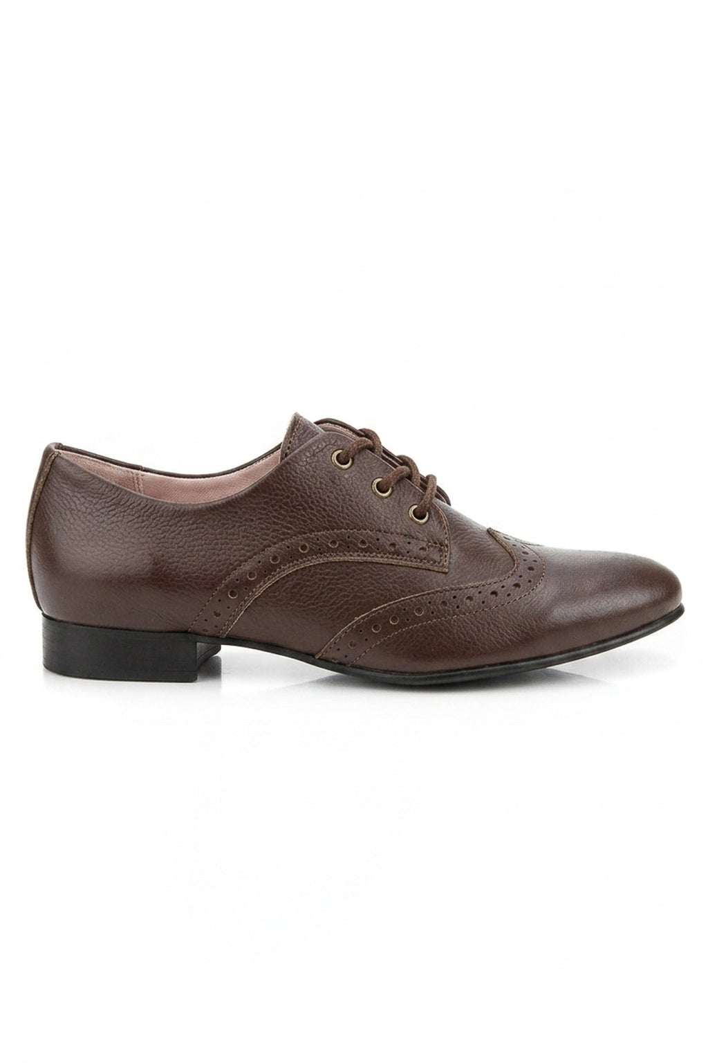 Sapato feminino Oxford em couro detalhes 0211