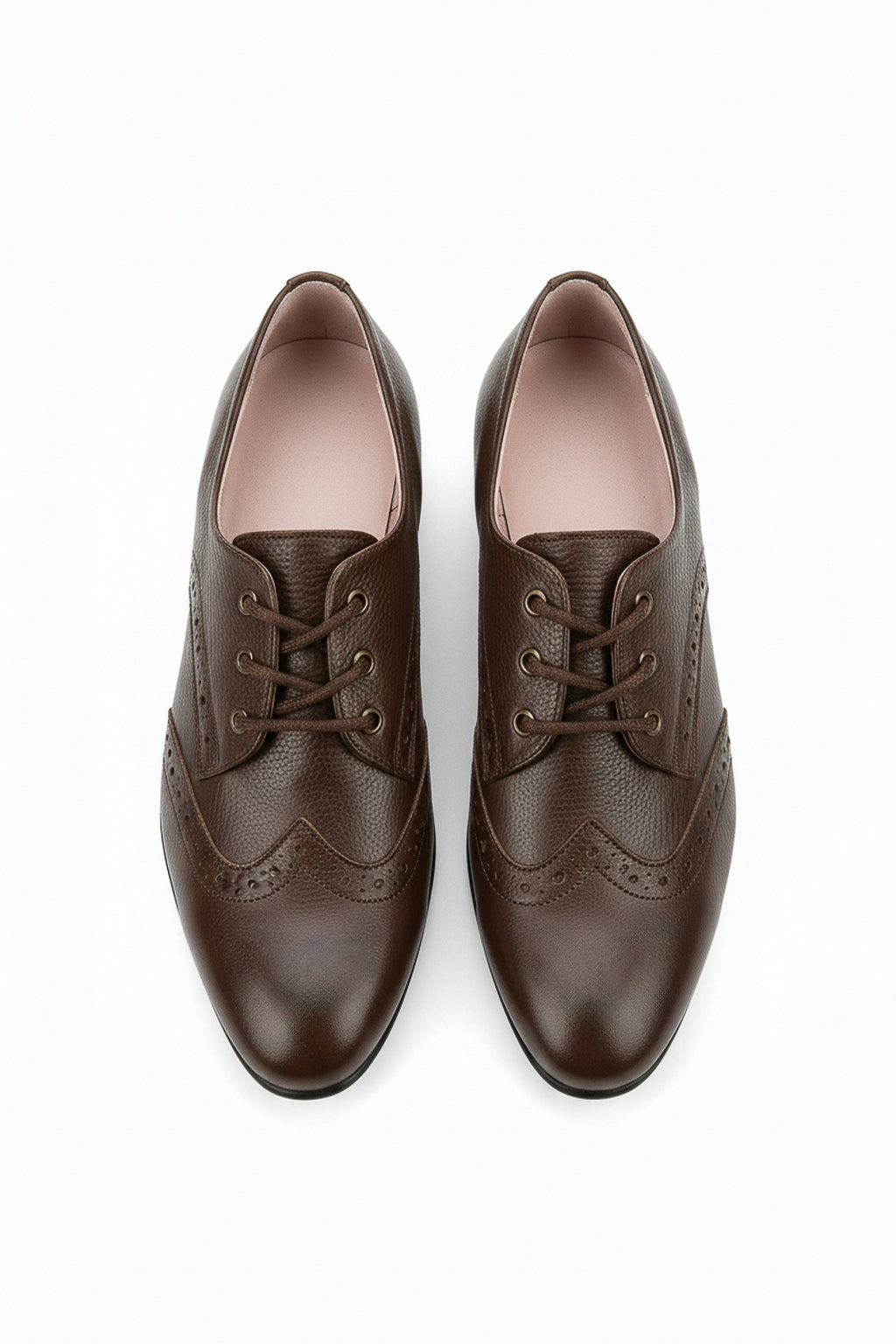 Sapato feminino Oxford em couro detalhes 0211