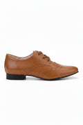 Sapato feminino Oxford em couro detalhes 0211