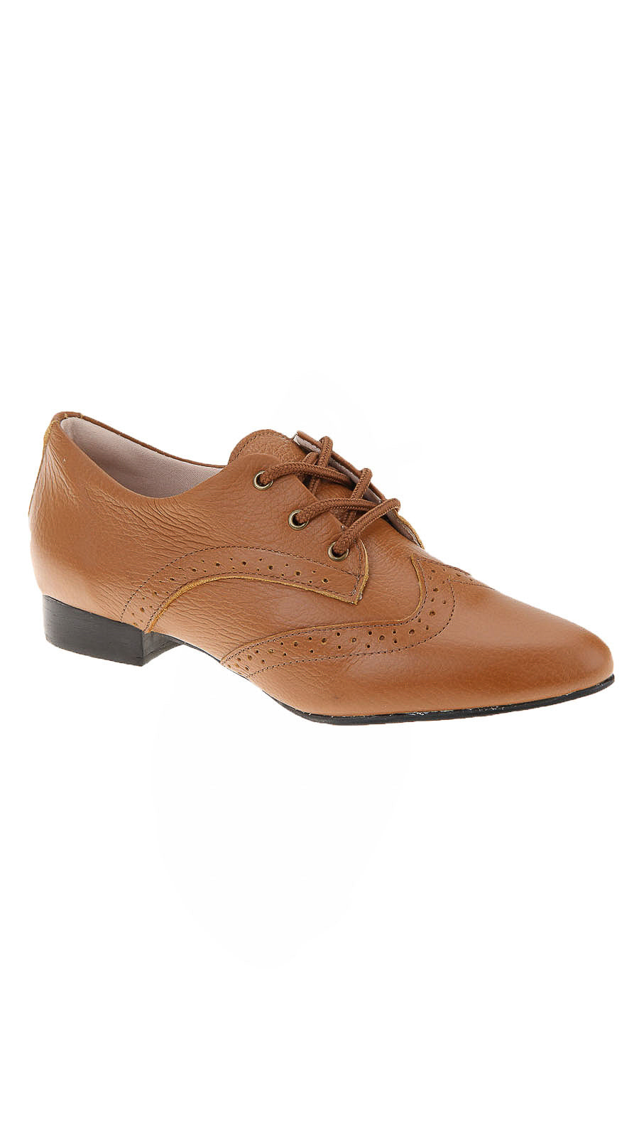 Sapato feminino Oxford em couro detalhes 0211